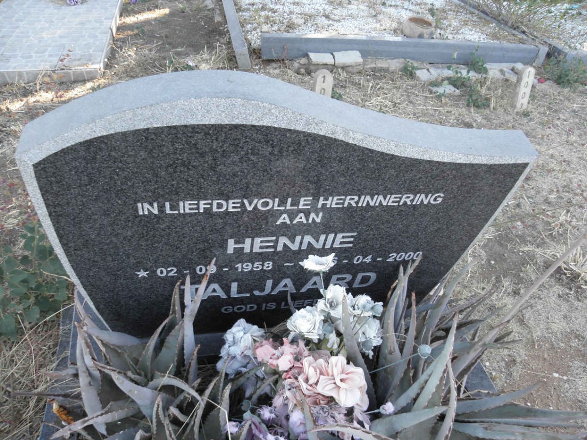 TALJAARD Hennie 1958-2000