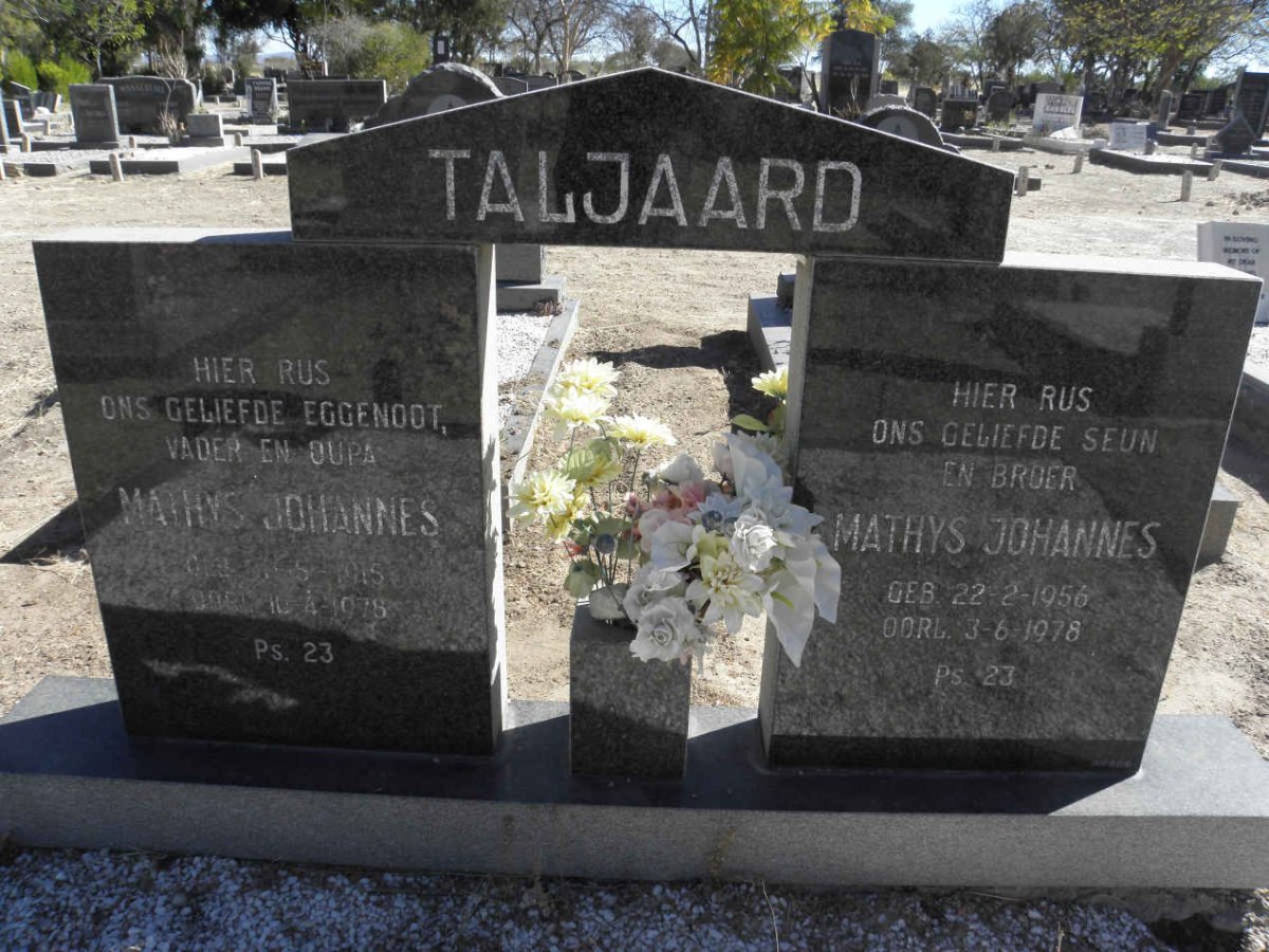 TALJAARD Mathys Johannes 1915-1978 :: TALJAARD Mathys Johannes 1956-1978