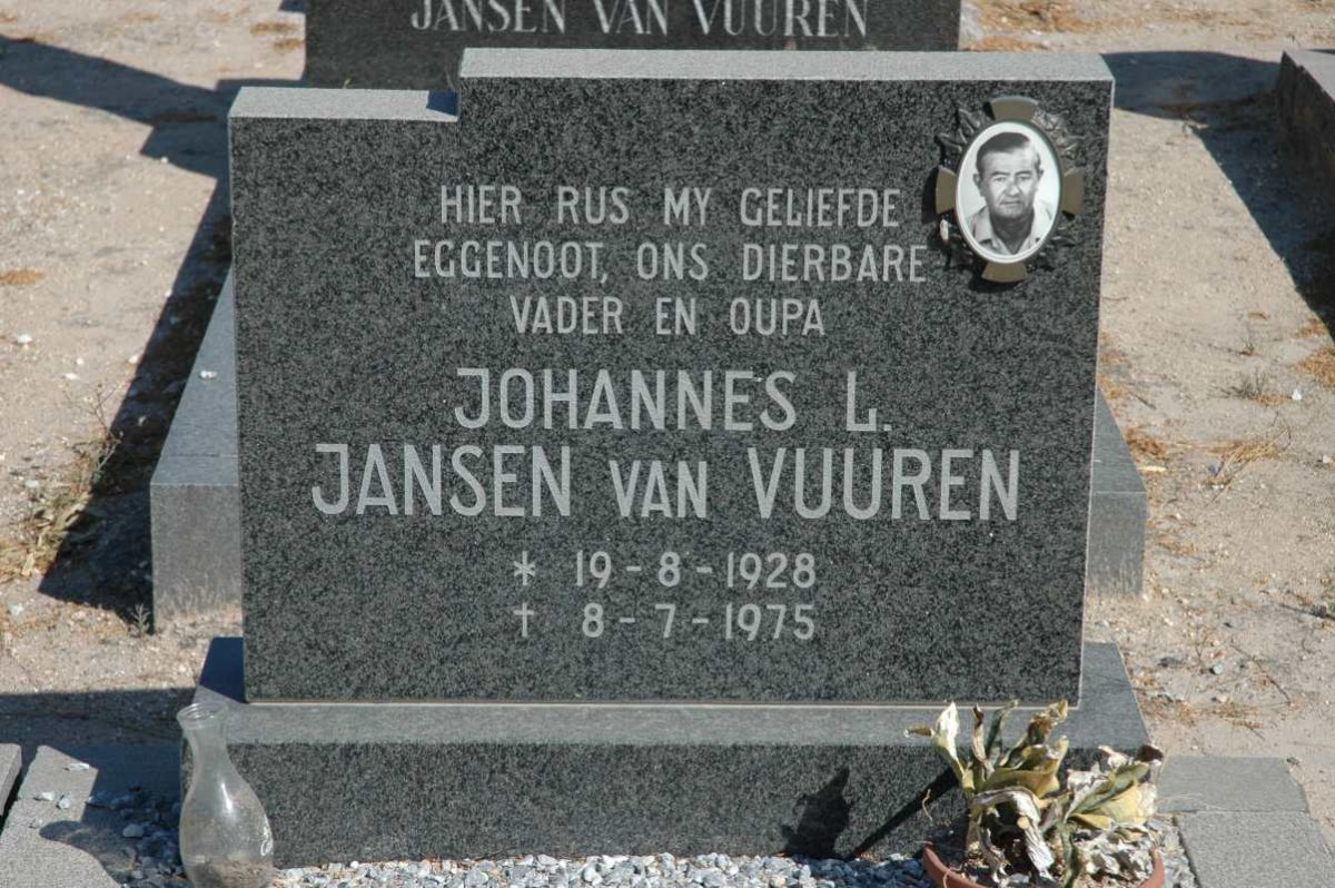 VUUREN Johannes L., Jansen van 1928-1975