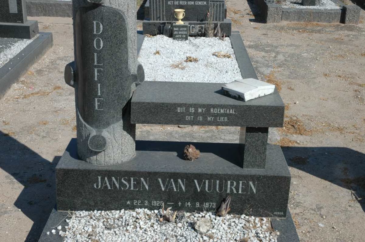 VUUREN Dolfie, Jansen van 1925-1973