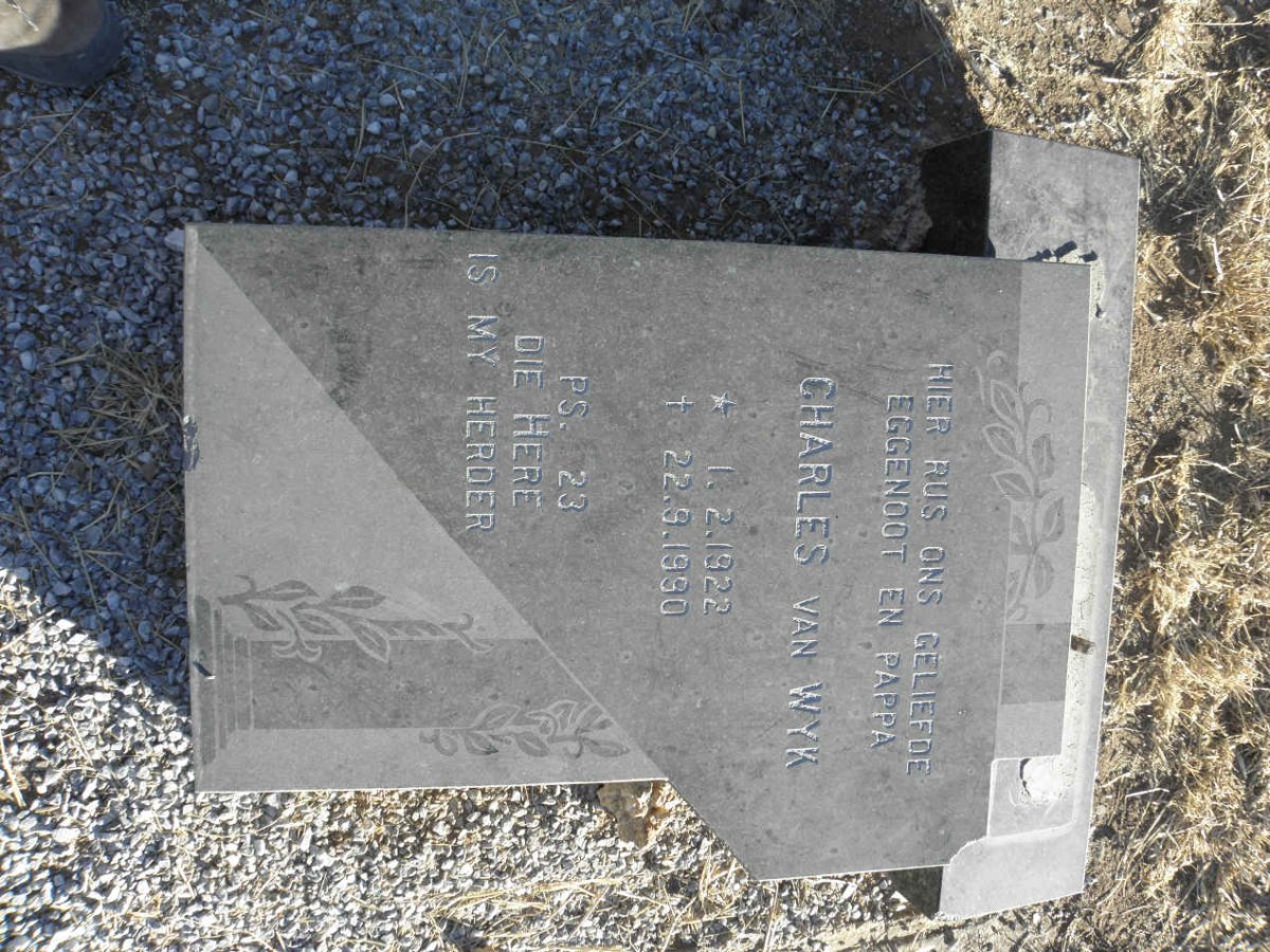 WYK Charles, van 1922-1990