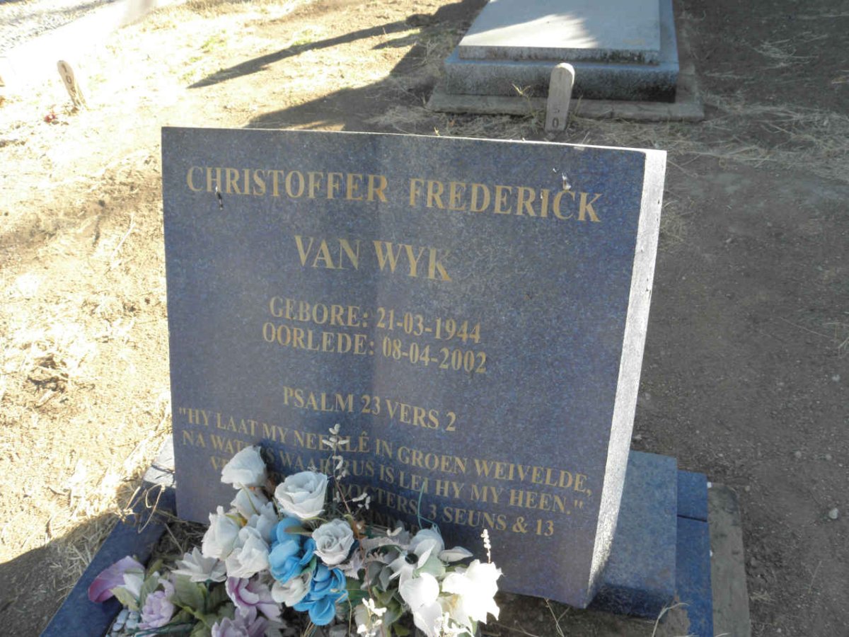 WYK Christoffer Frederick, van 1944-2002
