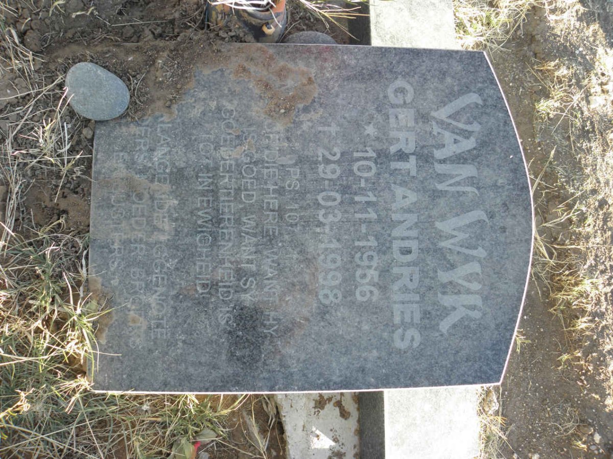 WYK Gert Andries, van 1956-1998