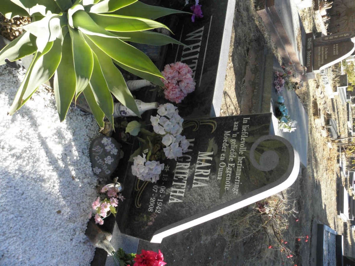 WHITE Maria Magrietha 1942-2008