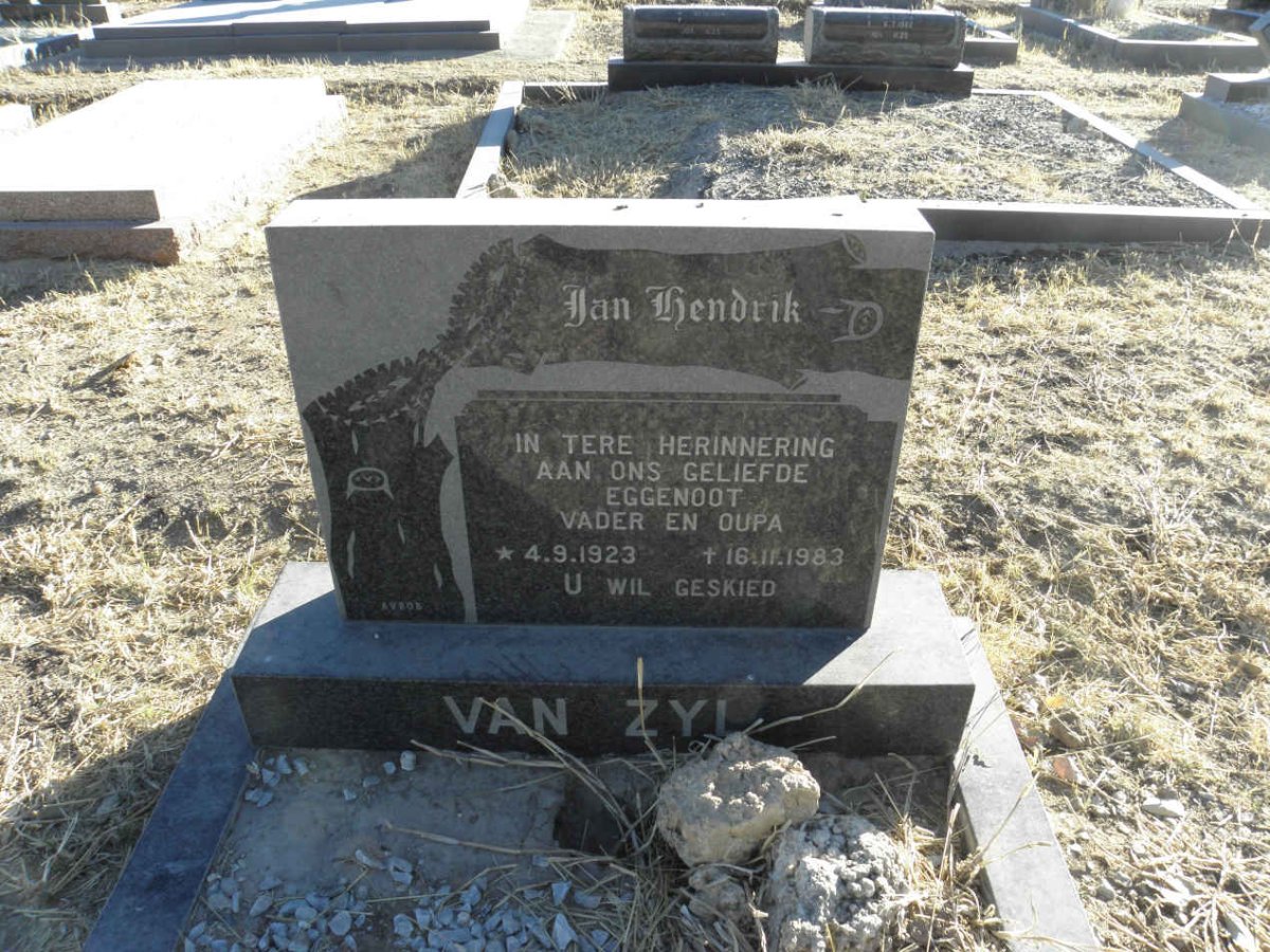ZYL Jan Hendrik, van 1923-1983