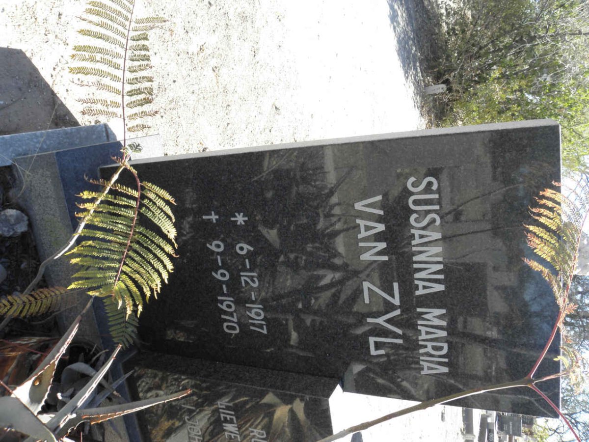 ZYL Susanna Maria, van 1917-1970