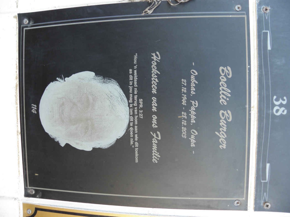 BURGER Boellie 1944-2013