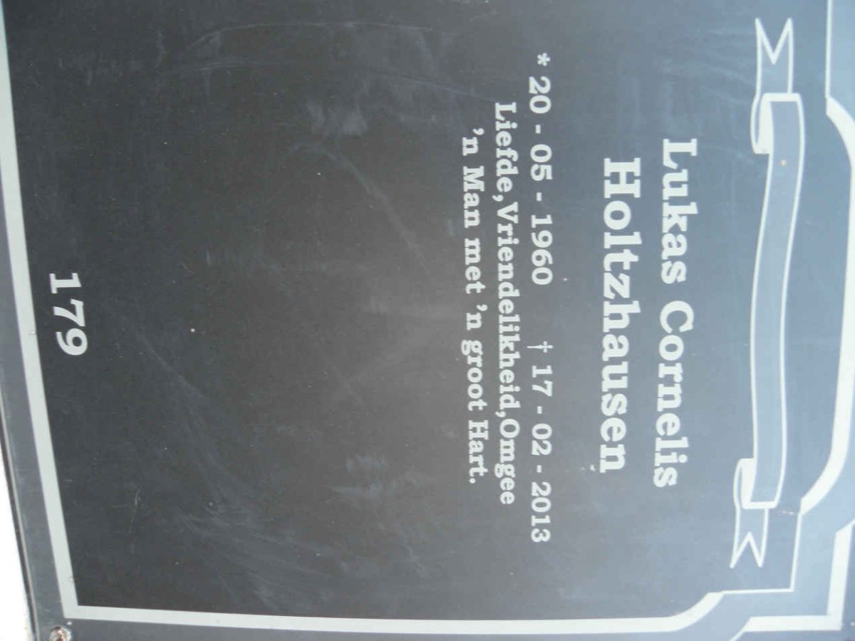 HOLTZHAUSEN Lukas Cornelis 1960-2013