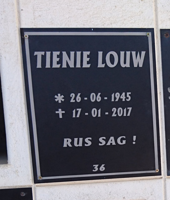 LOUW Tienie 1945-2017