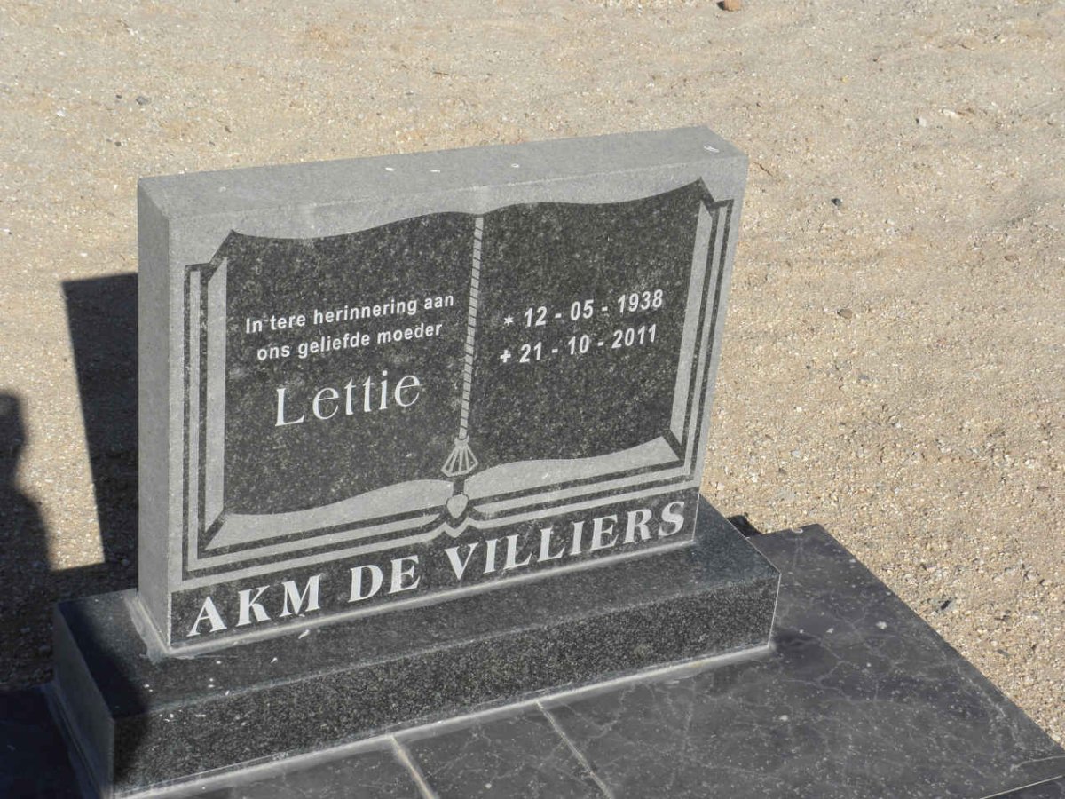 VILLIERS A.K.M., de 1938-2011