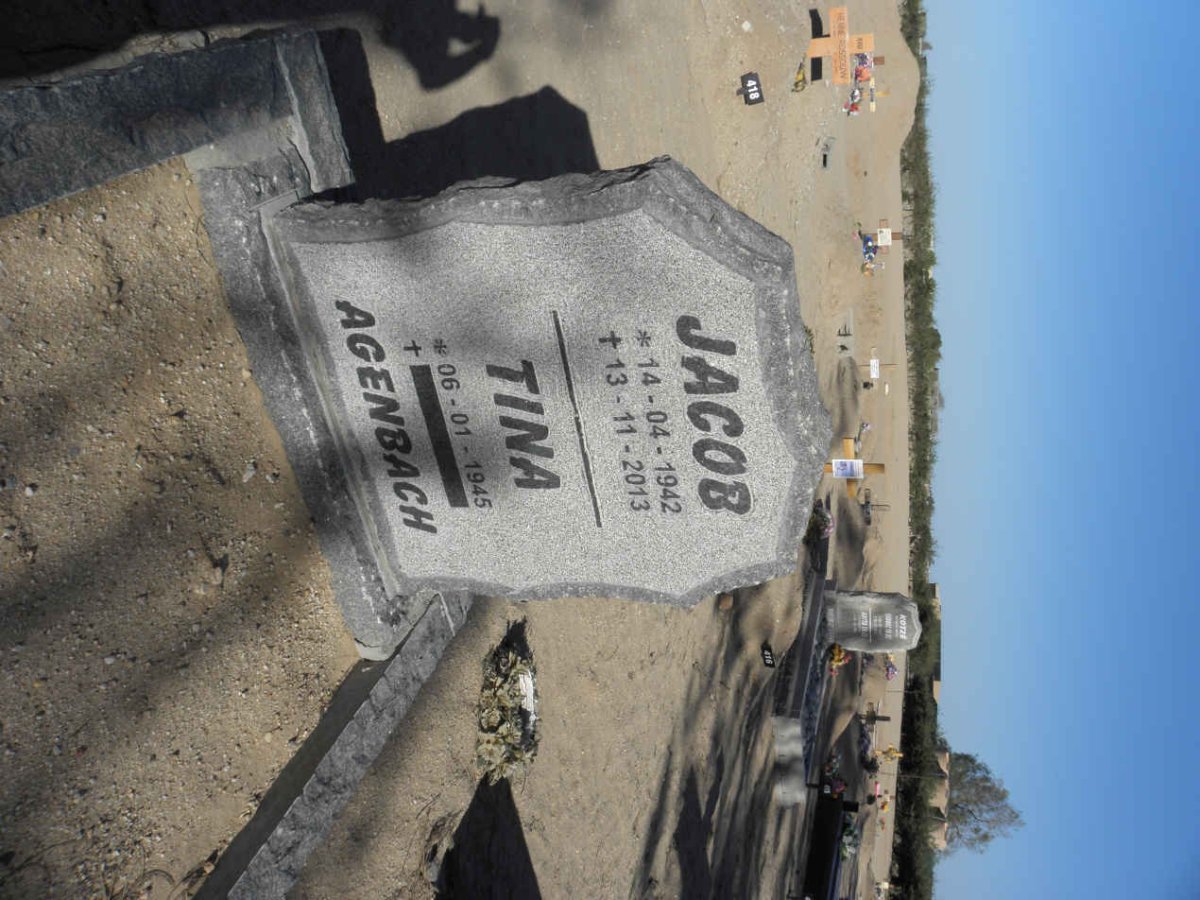 AGENBACH Jacob 1942-2013 &amp; Tina 1945-