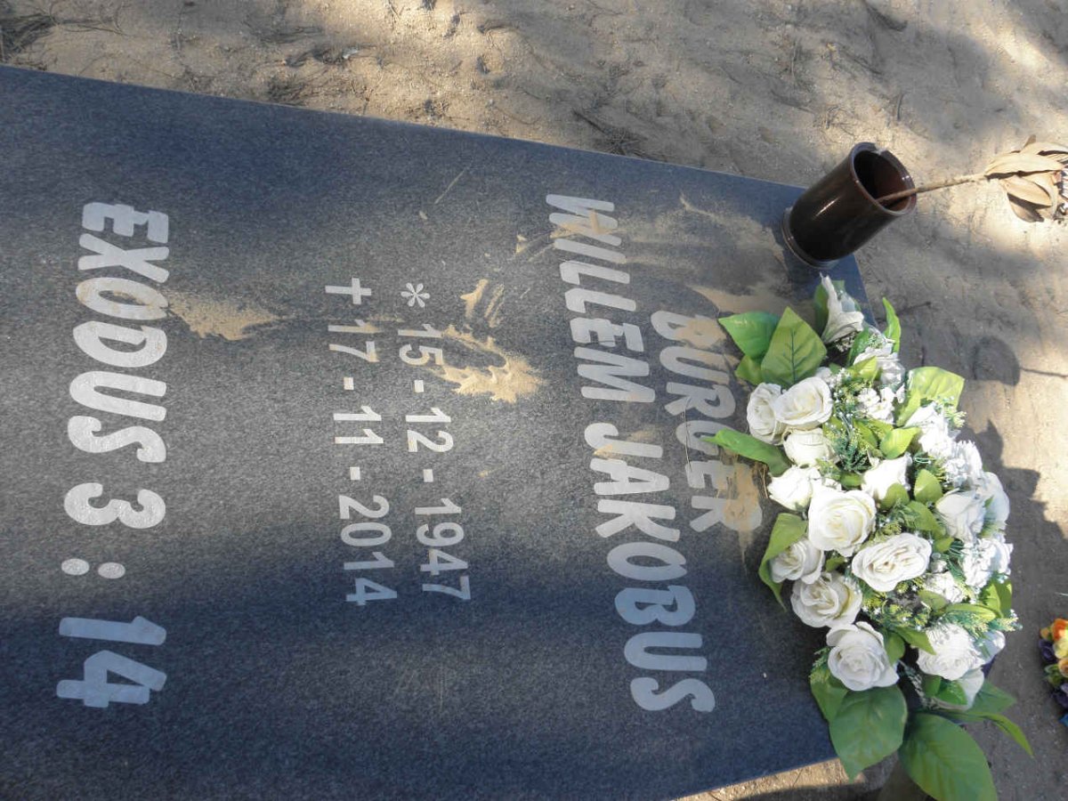 BURGER Willem Jakobus 1947-2014