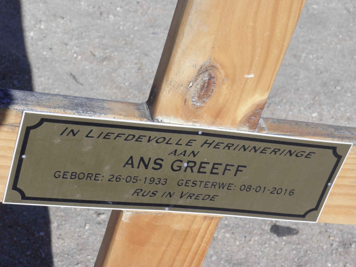 GREEFF Ans 1933-2016