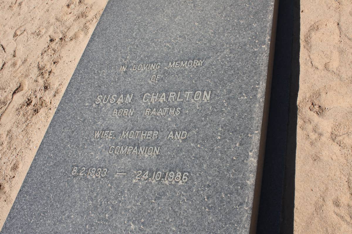 CHARLTON Susan nee RAATHS 1933-1986