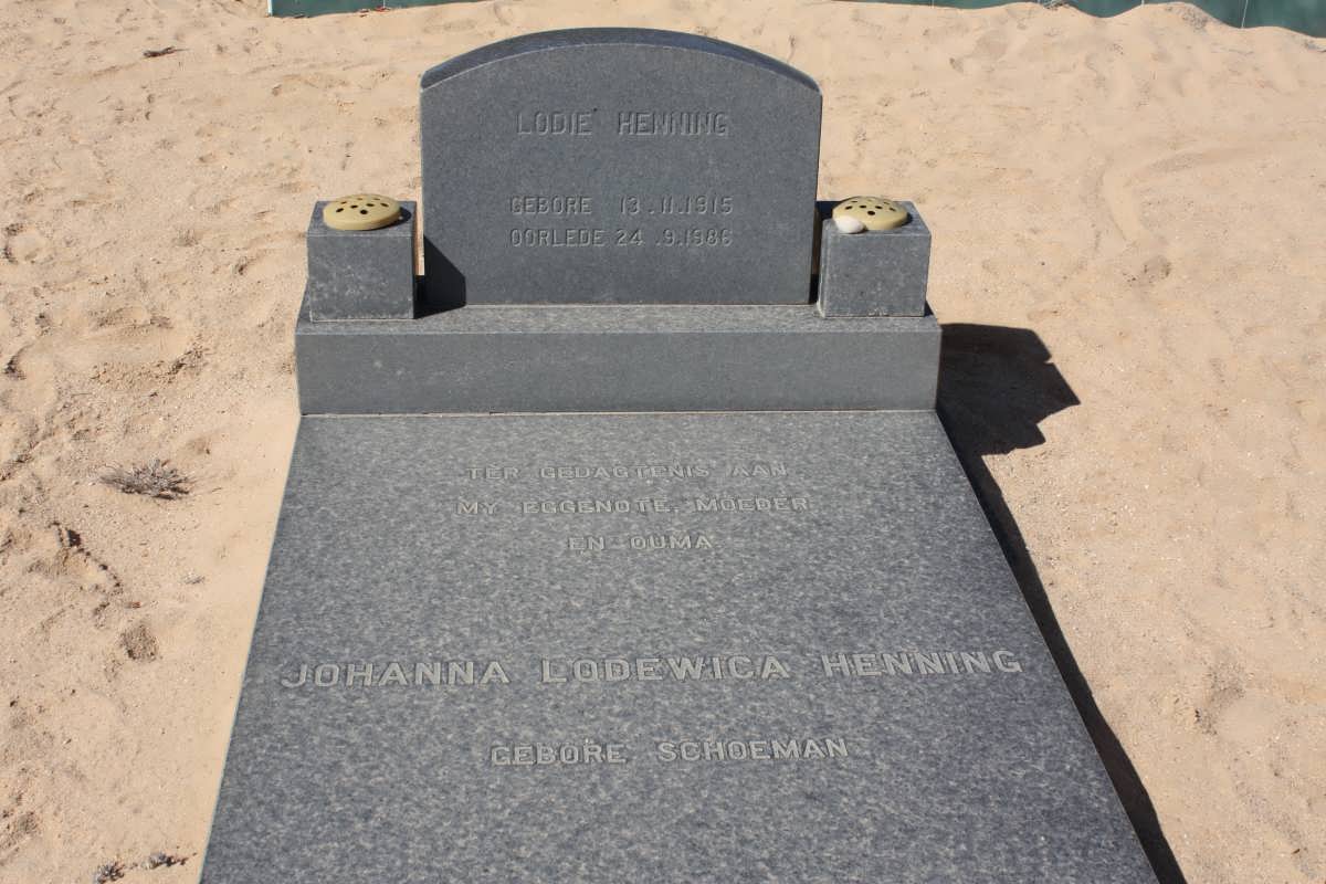 HENNING Johanna Lodewica nee SCHOEMAN 1915-1986
