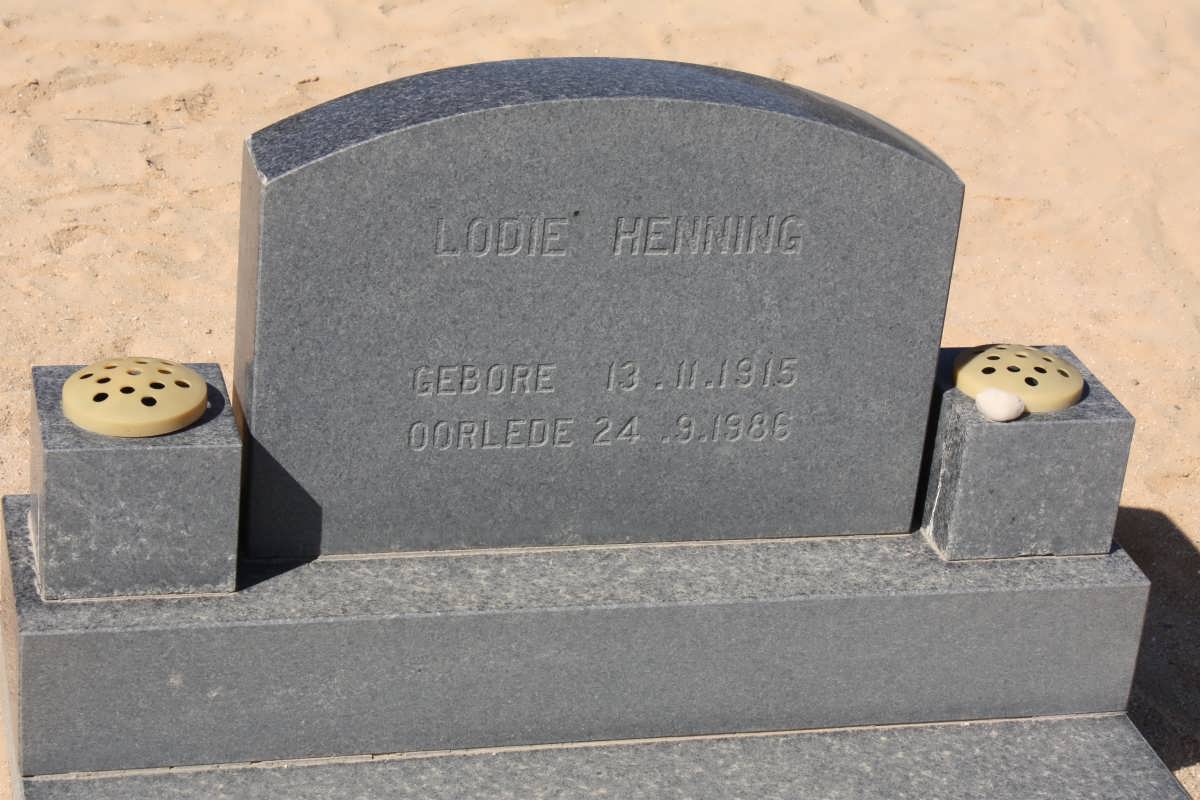 HENNING Johanna Lodewica nee SCHOEMAN 1915-1986