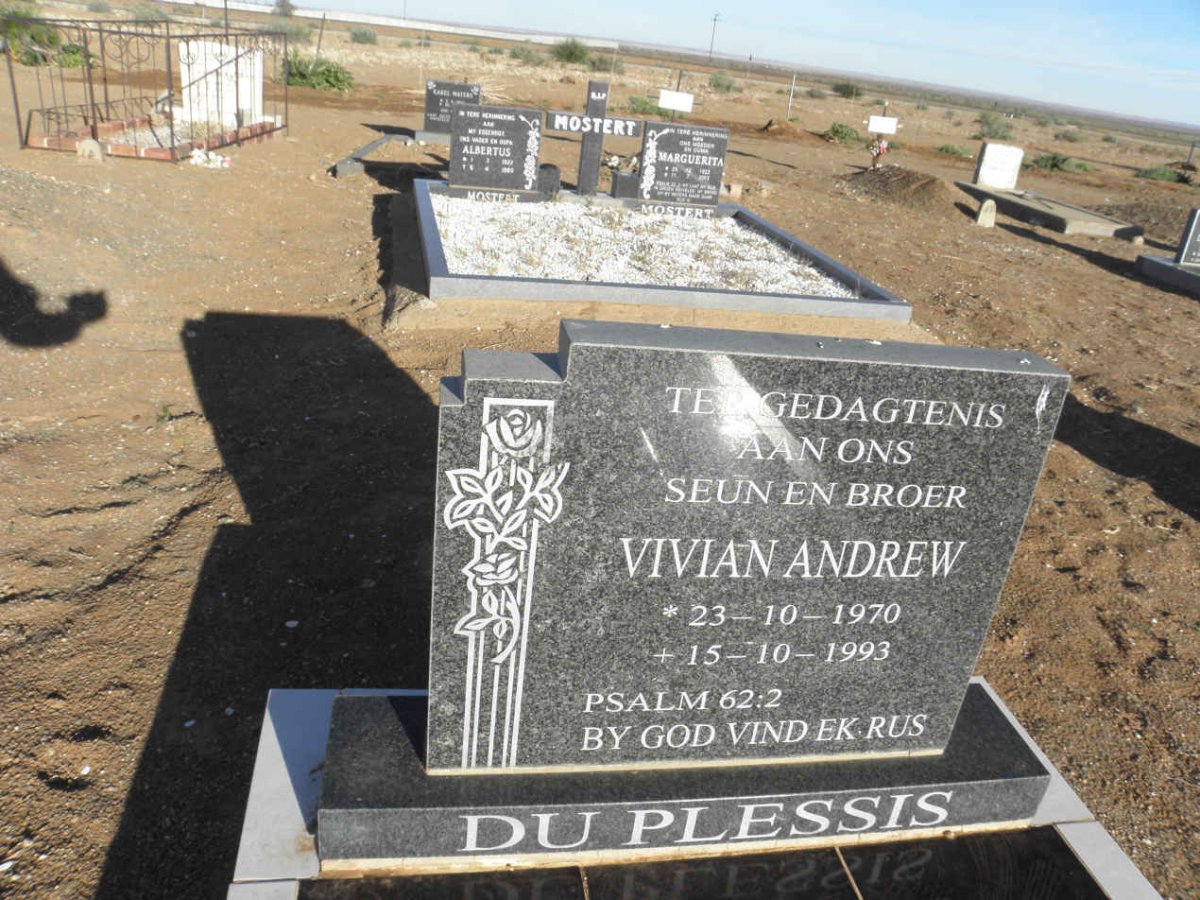 PLESSIS Vivian Andrew, du 1970-1993