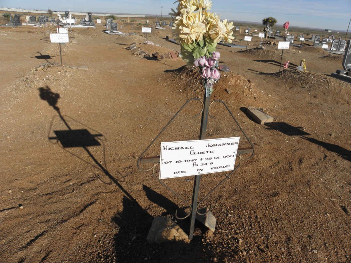 CLOETE Michael Johannes 1947-2011