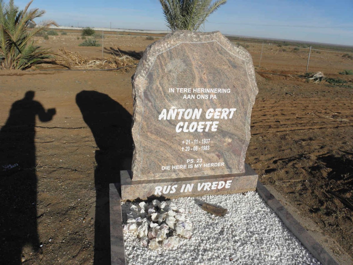 CLOETE Anton Gert 1937-1983