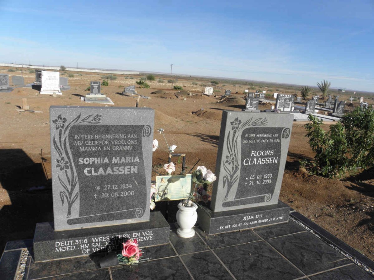 CLAASSEN Floors 1933-2003 &amp; Sophia Maria 1934-2000