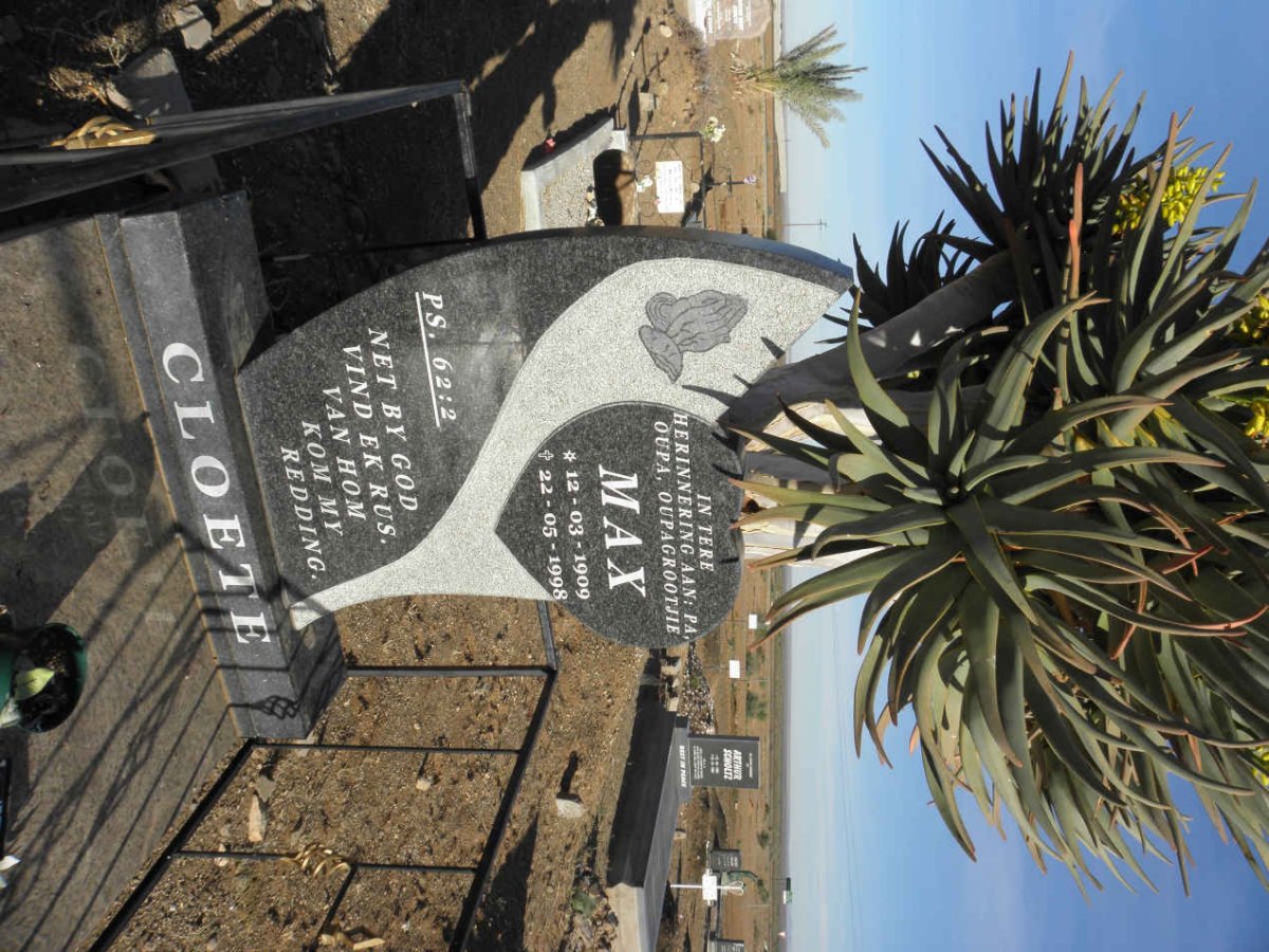 CLOETE Max 1909-1998
