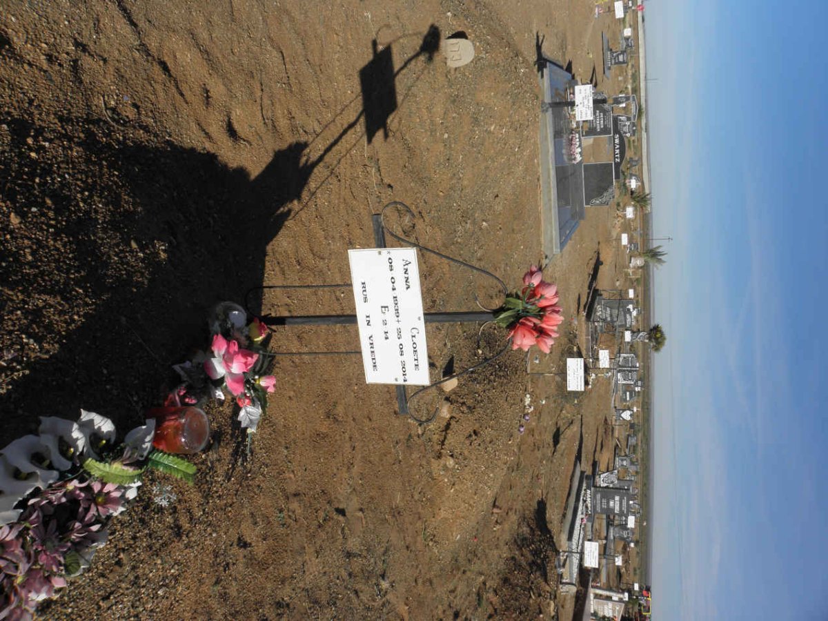 CLOETE Anna 1939-2014