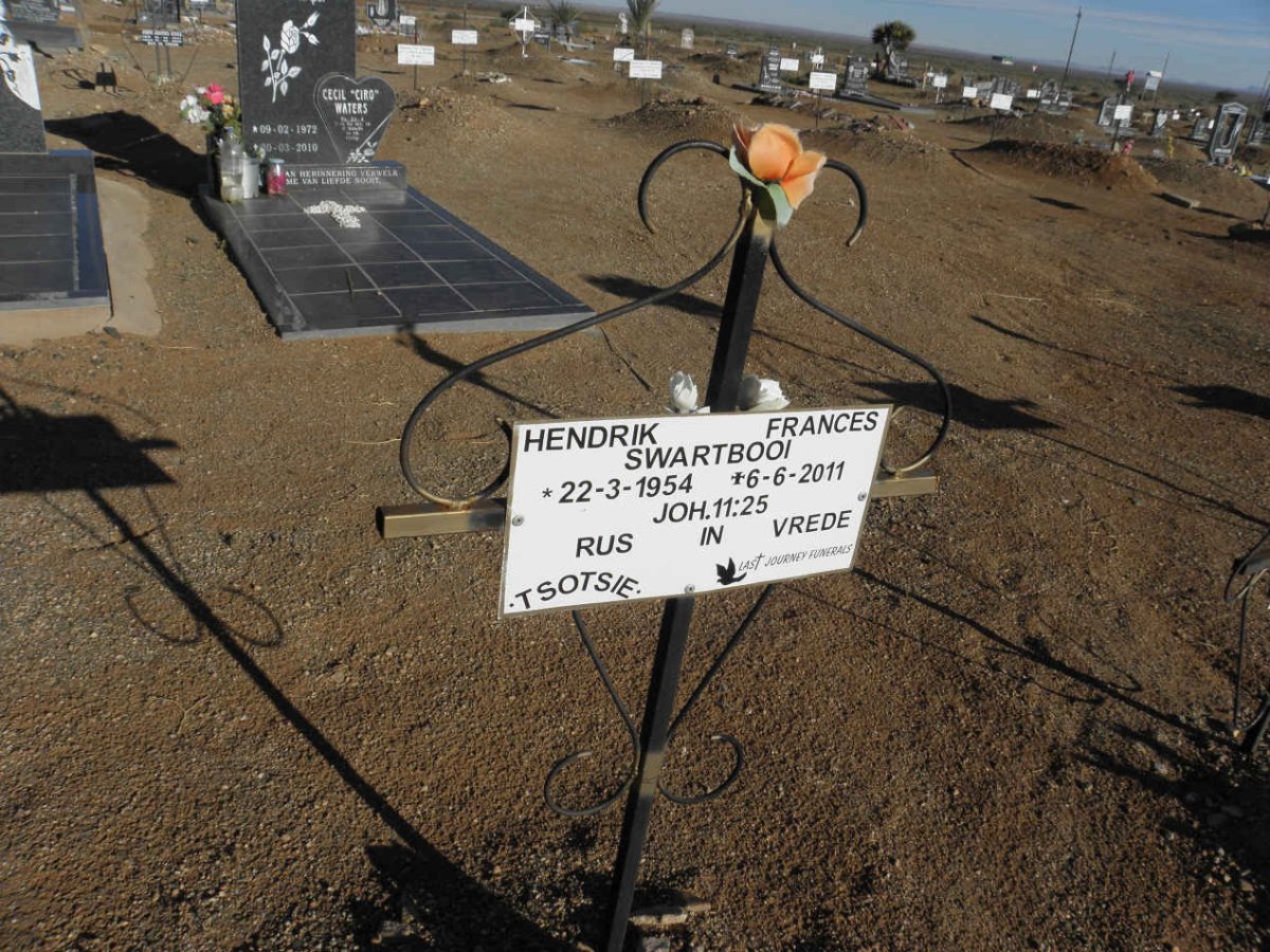 SWARTBOOI Hendrik Frances 1954-2011