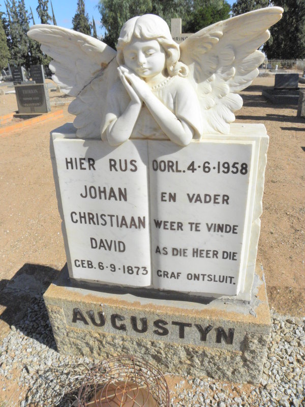 AUGUSTYN Johan Christiaan David 1873-1958