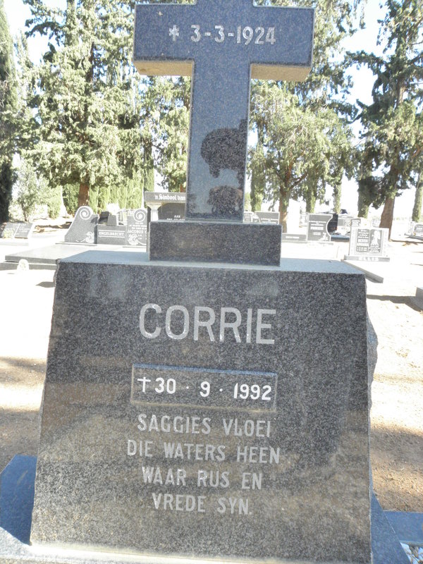 BRAND  Corrie 1924-1992