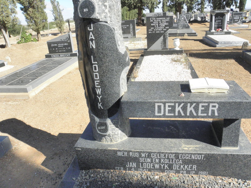 DEKKER Jan Lodewyk 1941-1981