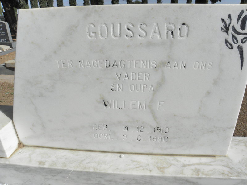GOUSSARD Willem F. 1913-1990