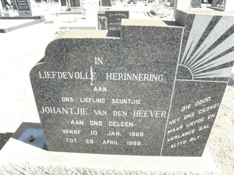 HEEVER Johantjie, van den 1966-1968
