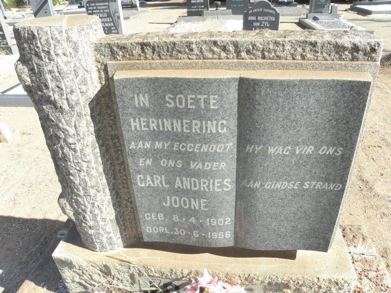 JOONE Carl Andries 1902-1956
