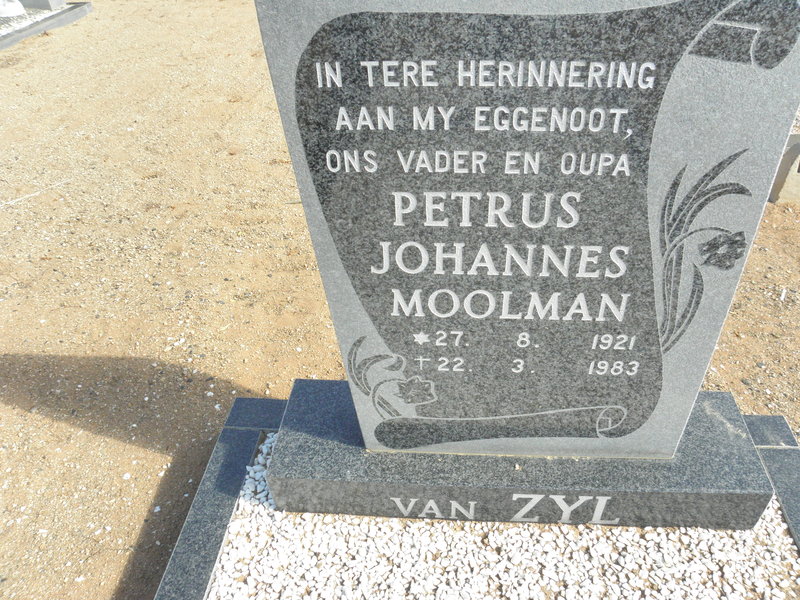 MOOLMAN Petrus Johannes 1921-1983
