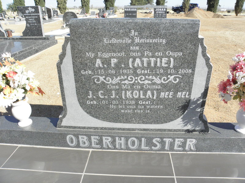 OBERHOLSTER A.P. 1935-2008 1935-2008 &amp; J.C.J. NEL 1938-