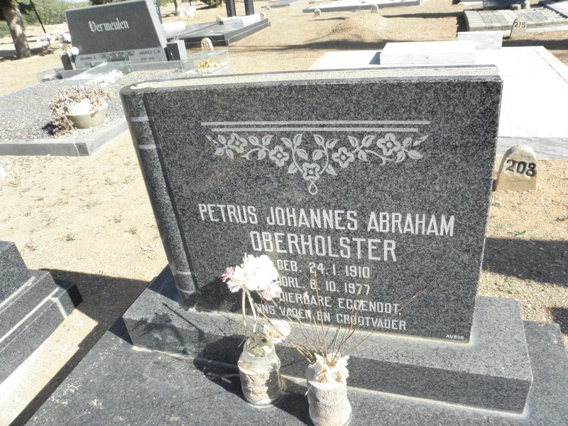 OBERHOLSTER Petrus Johannes Abraham 1910-1977