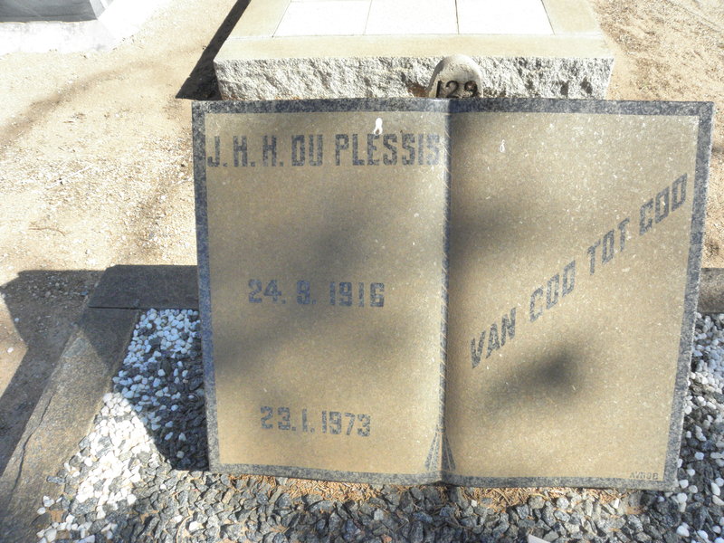 PLESSIS J.H.H., du 1916-1973