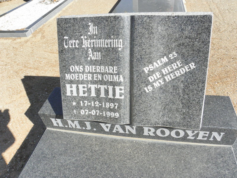 ROOYEN H.M.J., van 1897-1999
