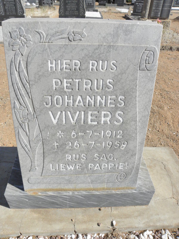 VIVIERS Petrus Johannes 1912-1958