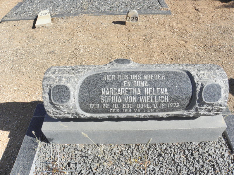 WIELLIGH Margaretha Helena Sophia, von 1890-1979