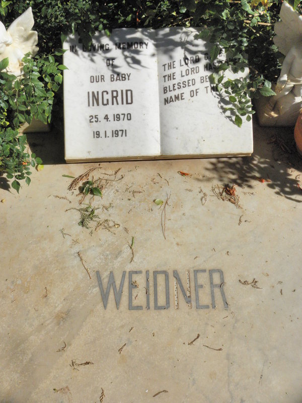 WEIDNER Ingrid 1970-1971
