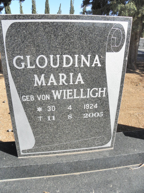 WYK Johannes Abraham, van 1923-1994 &amp; Gloudina Maria VON WIELLIGH 1924-2005