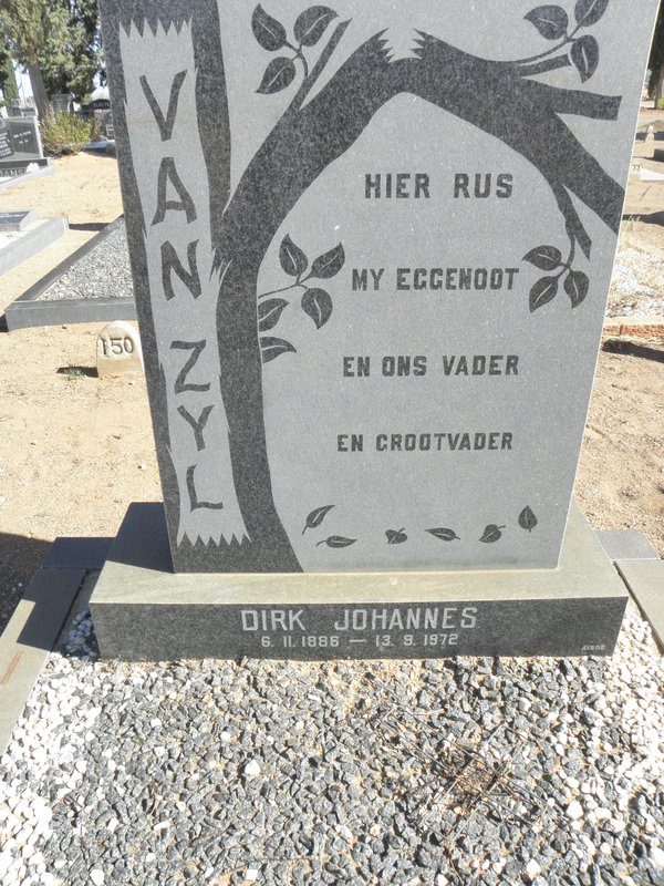 ZYL Dirk Johannes, van 1886-1972