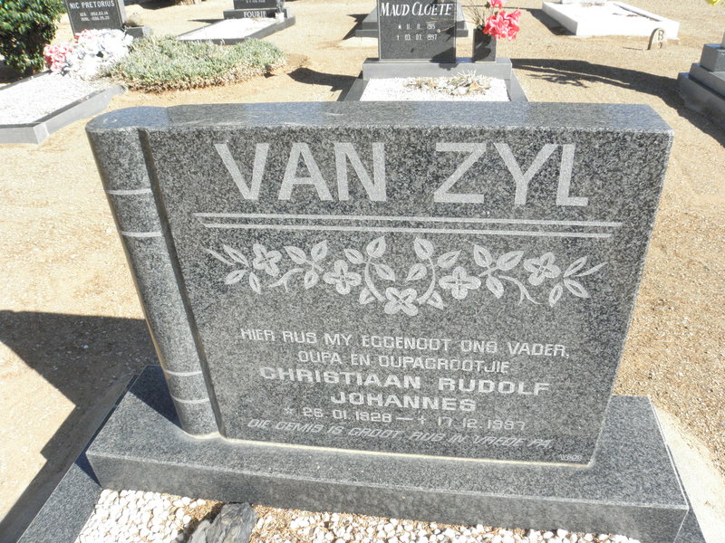 ZYL Christiaan Rudolf Johannes, van 1928-1997