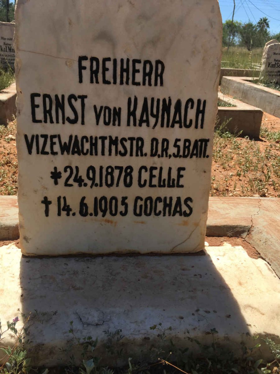 KAYNACH Ernst, von 1878-1905