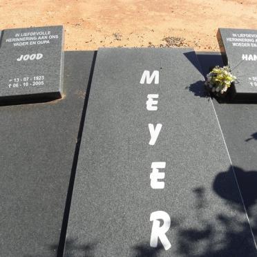 MEYER Jood 1923-2005 &amp; Hanna 1928-2006