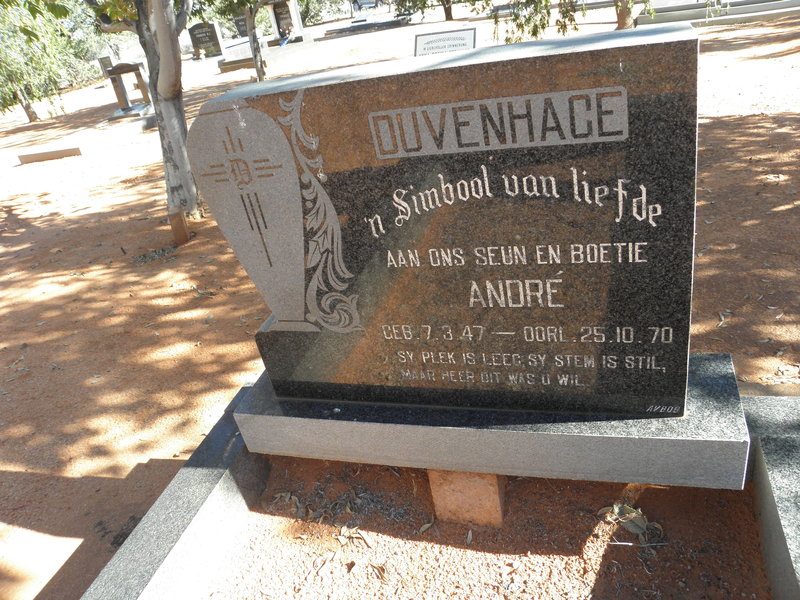 DUVENHAGE Andre 1947-1970