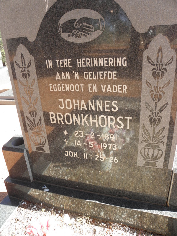 BRONKHORST Johannes 1891-1973