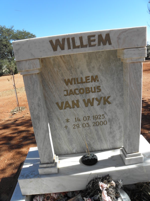WYK Willem Jacobus, van 1925-2000