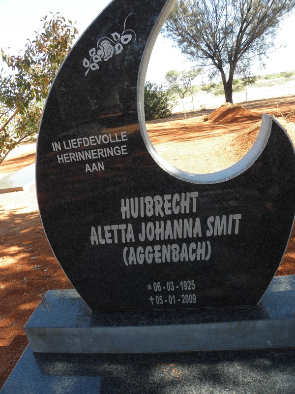 SMIT Aletta Johanna nee AGGENBACH1925-2009